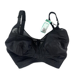 Royce Lingerie Black Maternity Nursing Bra size 28HH Wire Free Drop Cup